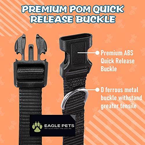 Image of Dog Collar and Leash Set, Adjustable Nylon Collar with Leash for Small Medium and Large Dogs, Quick Release and Breathable Collar for Puppies (Small, Black)