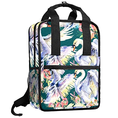Cartable pour filles et garçons à motif printemps avec bretelles réglables et confort sans couture