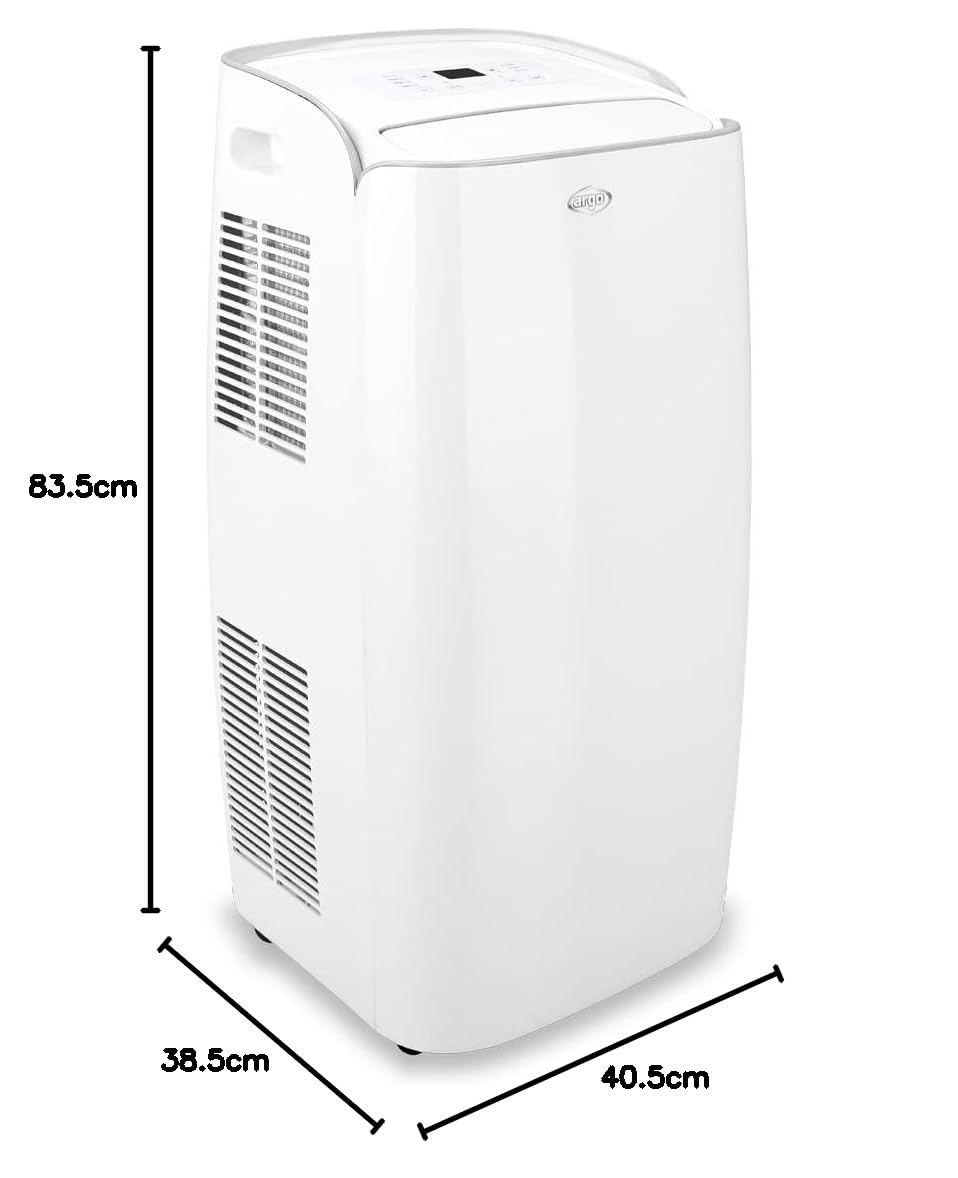 Argo Milo Plus New, climatizzatore d'aria locale monoblocco 13000 BTU/h e con pompa di calore 13000 BTU/h, dotato di WIFI integrato e con 3 velocità di ventilazione: bassa, media, alta + AUTO