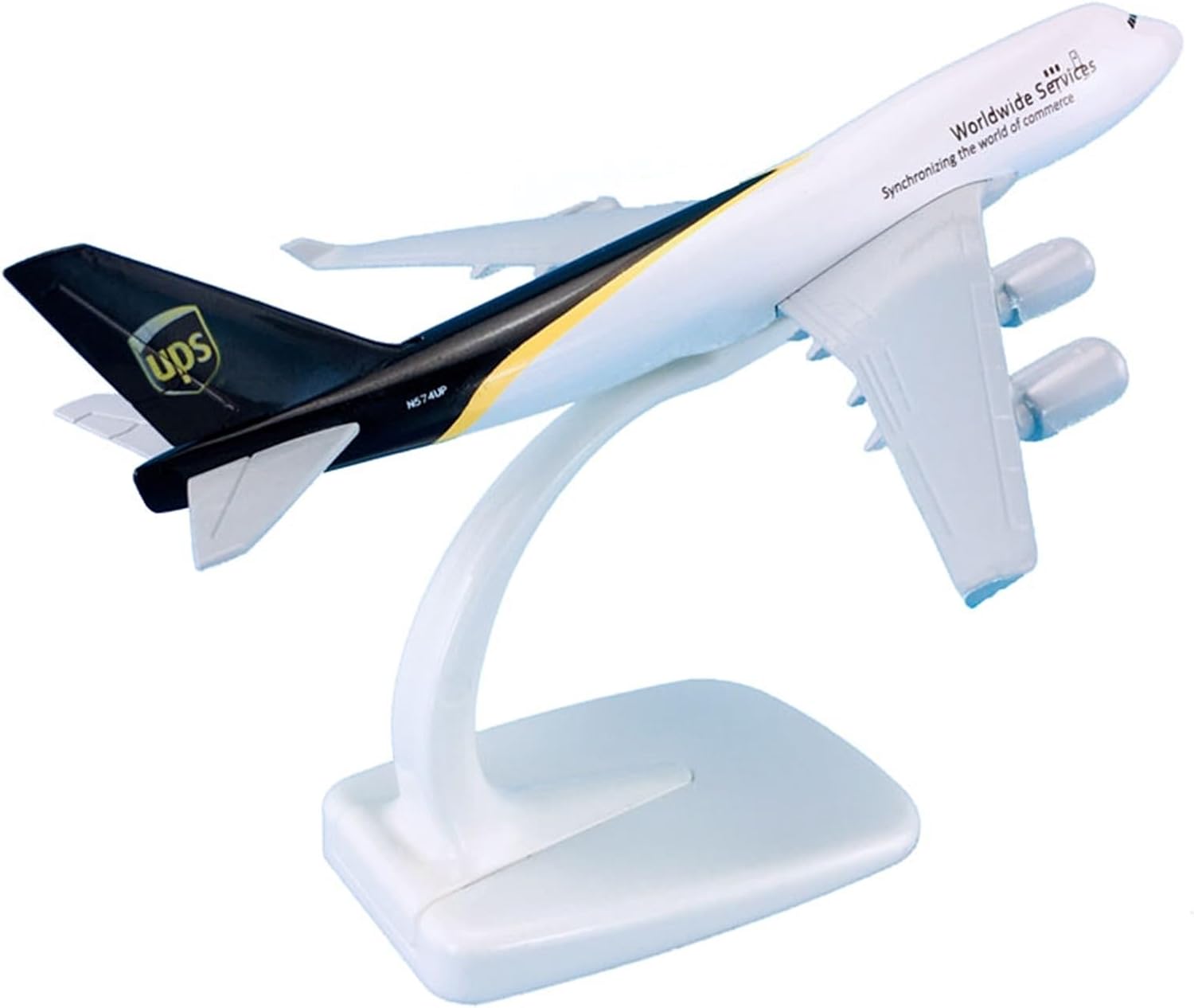 Miniature Scale 1 440 for Boeing B747-400 Aircraft Model UPS Alloy Finished Die Cast Flying Toy Game Kits