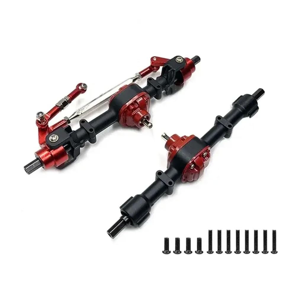 MN82 LC79 1/12 RC Car Metal Front Rear Axle Upgrade Parts with 3mm 4mm Shaft Sleeve Compatible with Various RC Models(Silver and CVD)