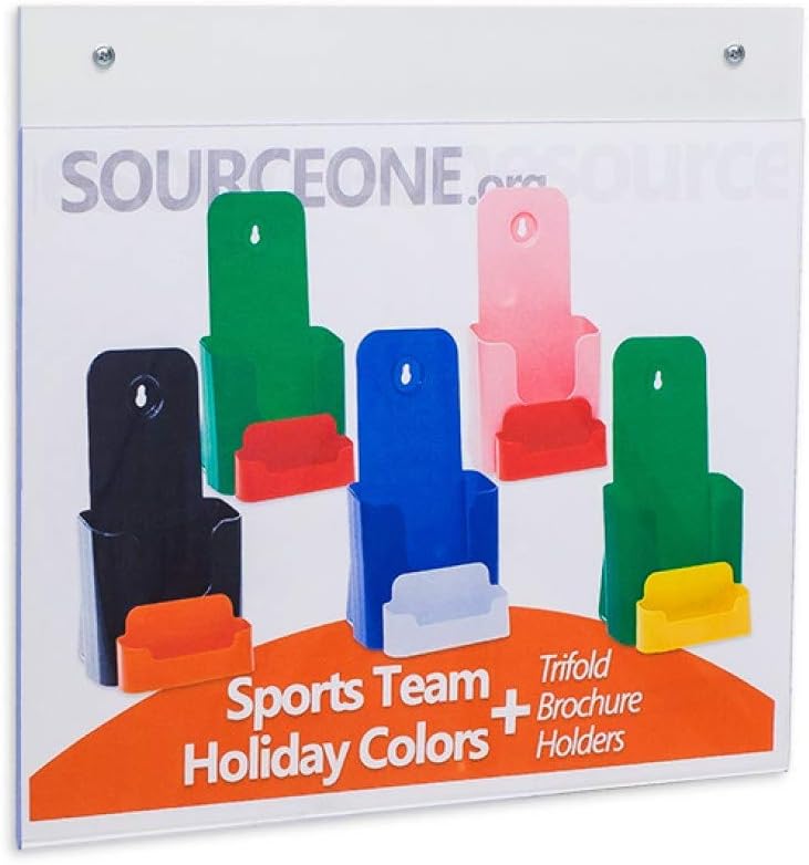 SOURCEONE.ORG Source One 11 X 6 3/4 Acrylic Wall Mount Sign Holder Wholesale (50 Pack)