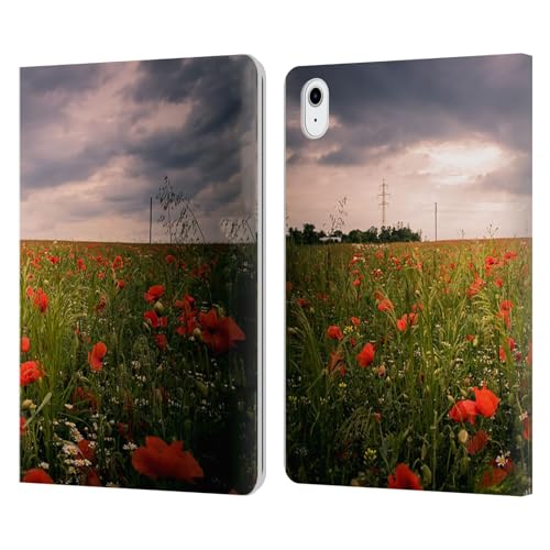 Coque iPad Air 11 antichoc motif Pavot pour éviter les rayures de l'écran