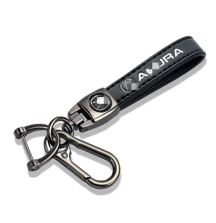 HUIANTS Genuine Leather Car Keychain Keyring Accessories Compatible with NSX ILX RDX CDX RLX TLX TLX-L Car Key Chain