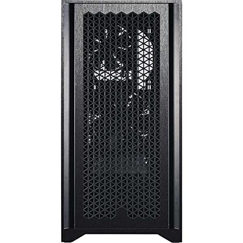 Skin Skinit para Gaming compatible con Corsair 4000D Tempered Glass Mid-Tower ATX Case, diseño original textura de acero cepillado miniatura 2