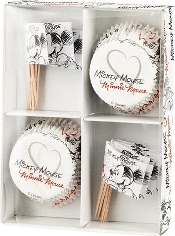 Set 30 Pirottini Ø5cm + 30 Picks TOPOLINO - MICKEY MOUSE Disney...