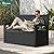 YITAHOME 80 Gallon Storage Bench Deck Box, Lockable Patio Bench with Hidden Storage, Waterproof Outdoor Pool Deck Storage for Patio Cushions, Garden Tools and Pool Supplies, Black