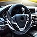 Alusbell Microfiber Leather Steering Wheel Cover Breathable Auto Car Steering Wheel Cover for Women and Men Universal 15 Inches (White)