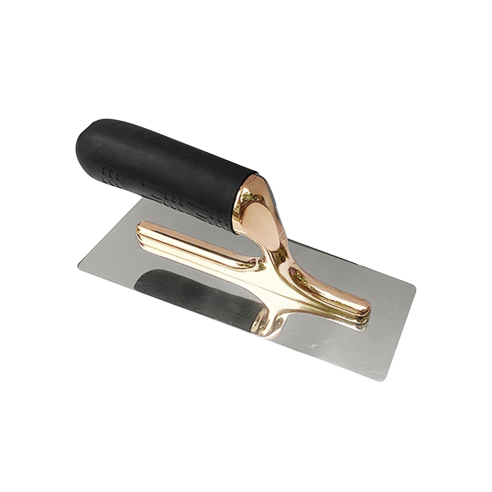 Set di 2 cazzuole per cartongesso in acciaio inox con manico morbido per muri, calcestruzzo, 20 cm