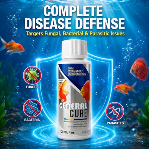 Image of Aquatic Remedies 120 ML General Cure Fish Care with Anti White Spot Formula for Freshwater Fish | Safe for All Aquatic Animals