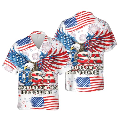 Image of Men's Hawaiian Wrinkle Free Short Sleeve Button Down Funny Tropical Floral Beach Vacation Shirt