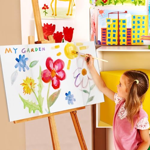 Image of Chell Mini Size Trifold Poster Board, 16 inch x 24 inch, Small Corrugated Project Boards, White, 2 Pack