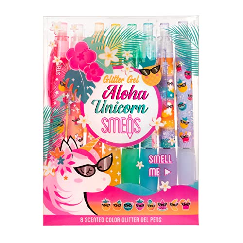 Stylos parfumés à paillettes Scentco idée cadeau licorne pour anniversaire