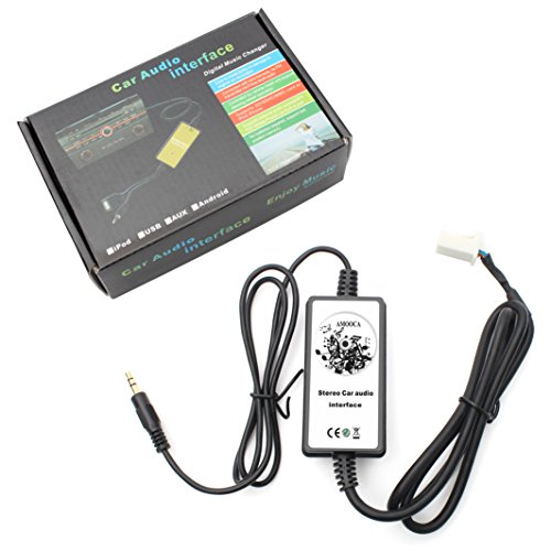 Amooca New Car MP3 Player Radio Interface Aux-in Audio Input Auxillary Aux Adapter