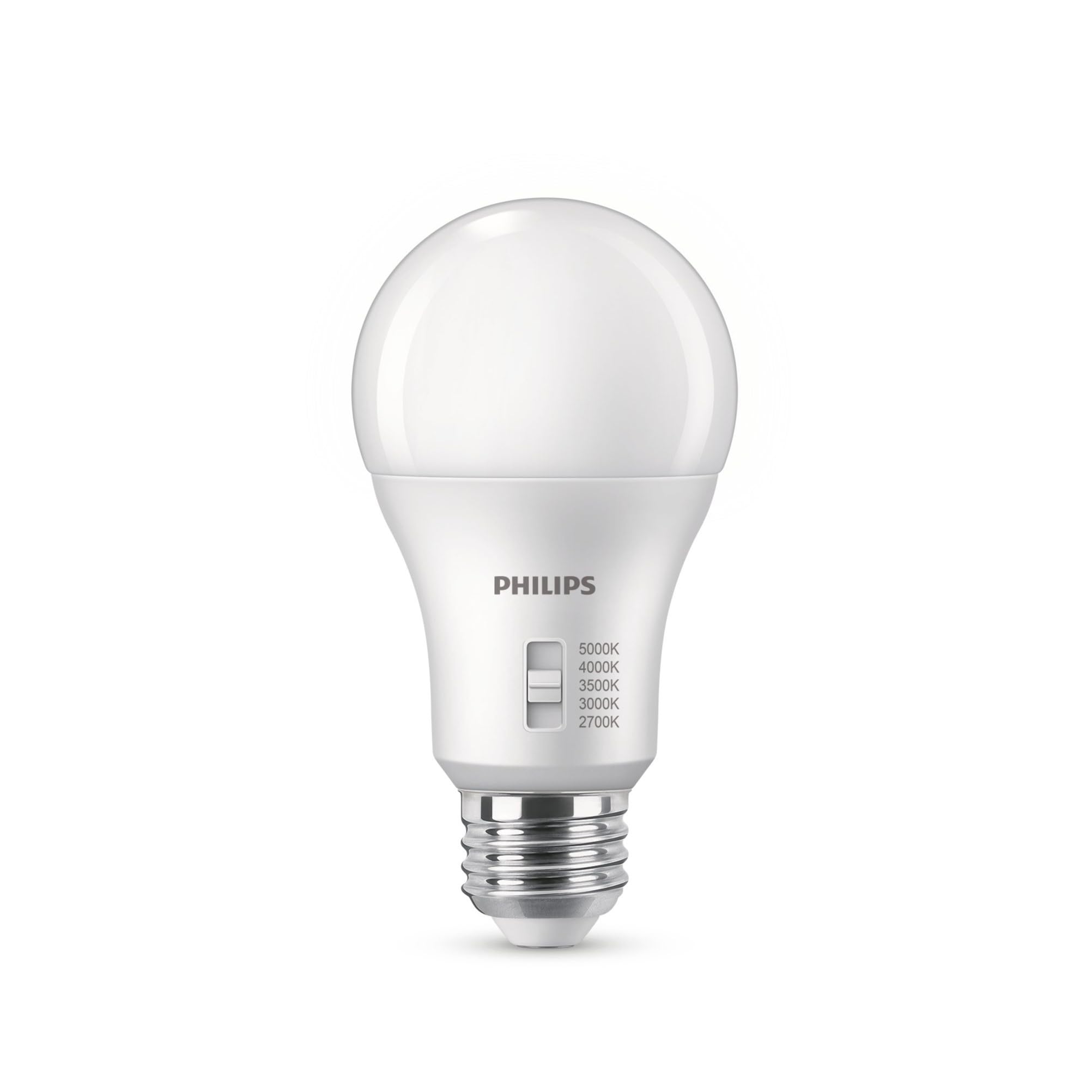 PHILIPS LED 75W A19 Light Bulbs 4-Pack Selectable White Multi-CCT