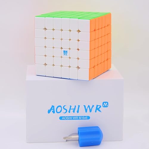 Miniatura 3 de Bukefuno MoYu Aoshi WR M 6x6 Cubo mágico magnético Moyu Aoshi WRM Puzzle 6x6x6 cubo mágico sin pegatinas velocidad