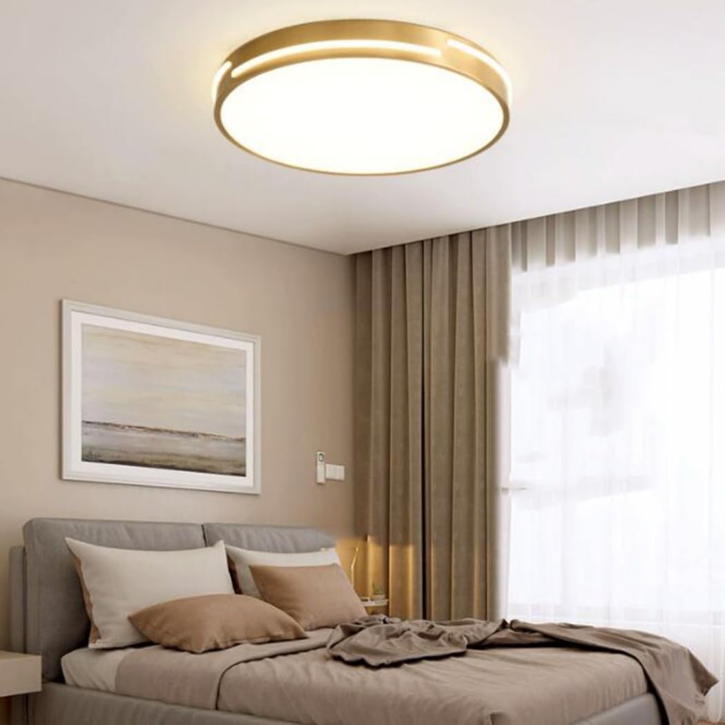 Trójchromatyczna Lampa Sufitowa Z Funkcją Ściemniania Półwpuszczane Oświetlenie Sufitowe LED Oprawa Oświetleniowa Do Dekoracji Wnętrz, Do Montażu Natynkowego z Kloszem Akrylowym Do Salonu KNBVFHG