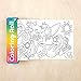 Mudpuppy Magic Mini Coloring Roll – Continuous Coloring Paper Roll Measuring 5.5” x 30” – 4 Crayons Included, Perfect Travel Activity for Kids Ages 3 to 12, Multicolor