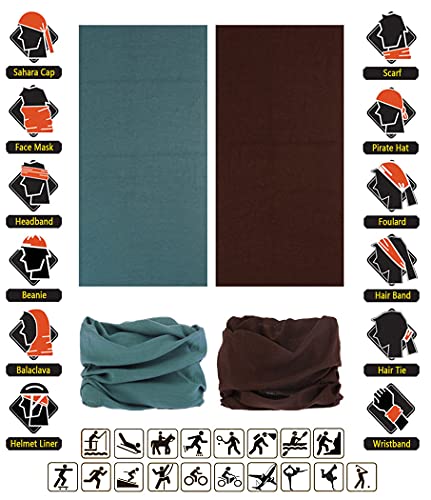 Image of VANCROWN Headband Neck Gaiter Head Wrap Headwear Face Mask Magic Scarf Bandana for Men and Women