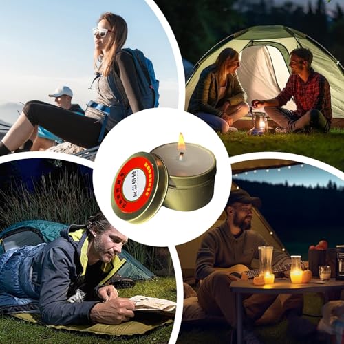 20 Pcs Notfall Kerzen In Blechdos, skerzen Brenndauer Notfallkerze Bei Stromausfall, Windfeste Rauchfreie skerzen Für Zuhause Black-out Camping (30h Brenndauer) – Bild 7