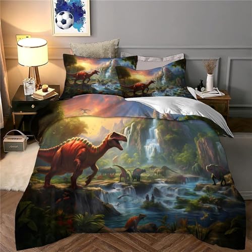 Housse de Couette 3D Effet Prehistoric en Microfibre Premium