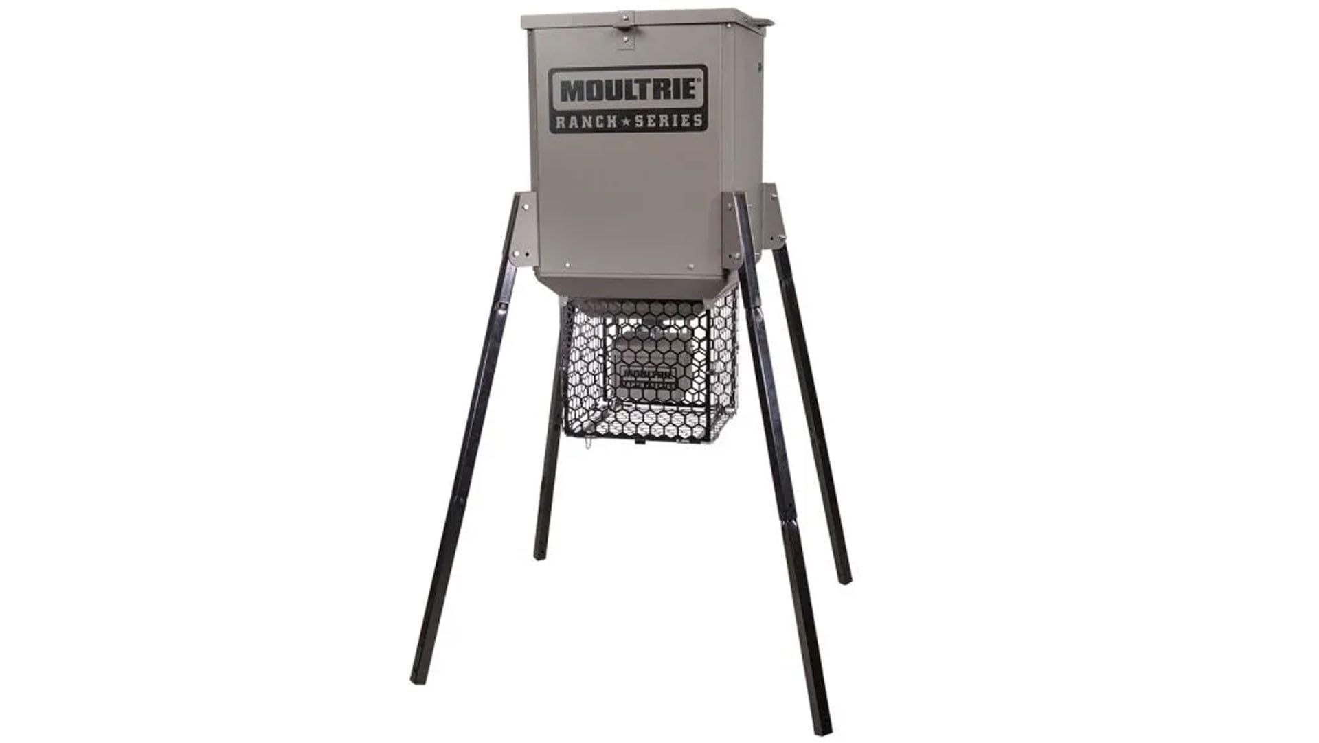 Moultrie Ranch Series® Broadcast 300-Pound Capacity Gravity Feeder, Gray, MFG-15047