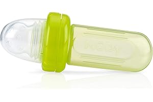 Nuby EZ Squee-Z Silicone Self Feeding Food Dispenser (Green)
