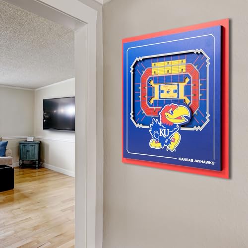 Image of YouTheFan Officially-licensed NCAA Stadium Series 3D Wall Art - multi-layer team stadium replica, detailed sports fan gift, indoor decor