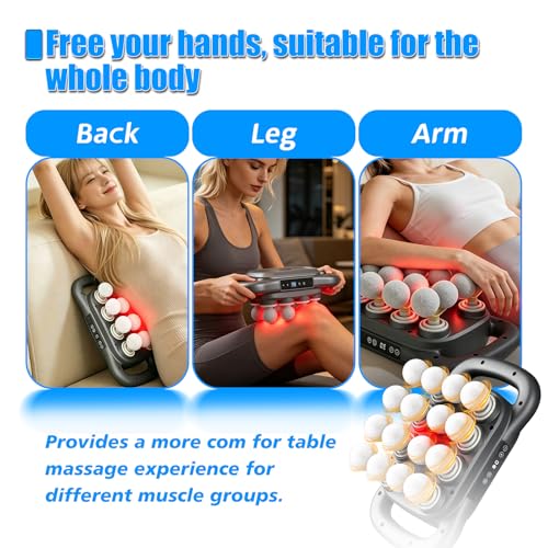 Technohom Massage Gun Deep Tissue – 16 Heads, 9 Speeds & 9 Modes, High Power Percussion Massager Gun for Full Body Relief, Fascia Massage Gun for Muscle — view 4