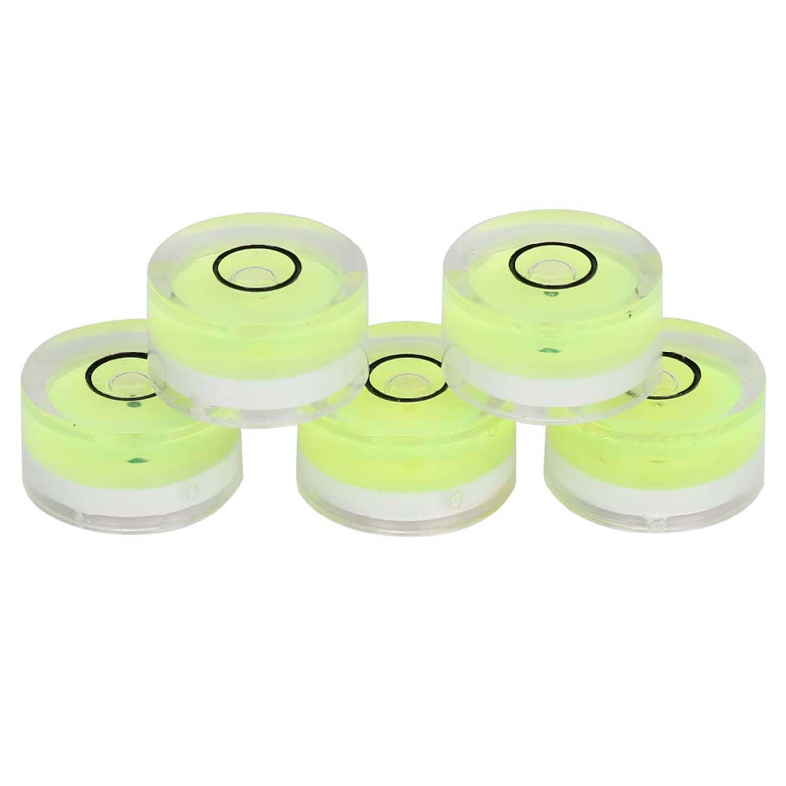 5 Livelle A Bolla Tonde 15mm – Mini Livelle Tascabili In ABS, Strumento Di Misurazione Per Calibrazione