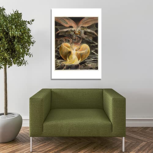 Poster William Blake The Great Red Dragon grand format mat - 7
