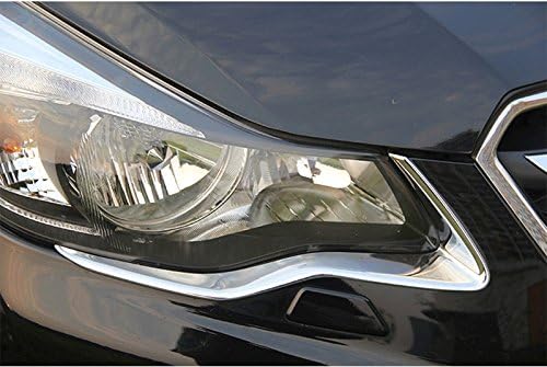 ABS Chrome Headlight Eye Lid Eyebrow Trim Cover 2pcs for Subaru XV Crosstrek 2012-2017