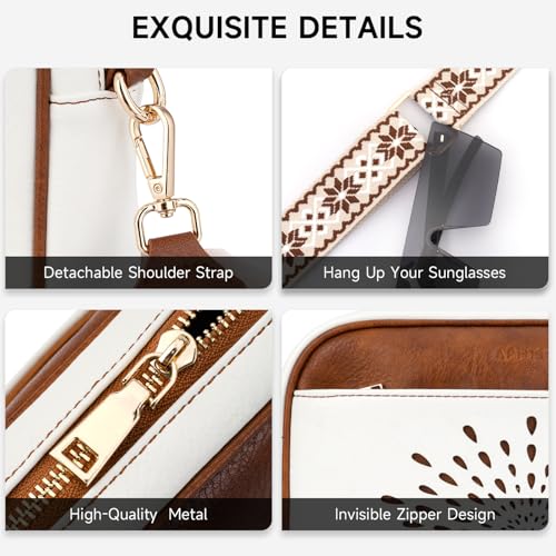 Image of APHISON Crossbody Bags for Women Trendy,Vegan Leather Small Crossbody Purses Shoulder Handbags with Adjustable Strap