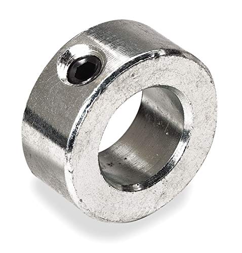 Dayton Zinc Plated Steel Shaft Collar, Set Screw Collar Style, Standard Dimension Type, 7/8