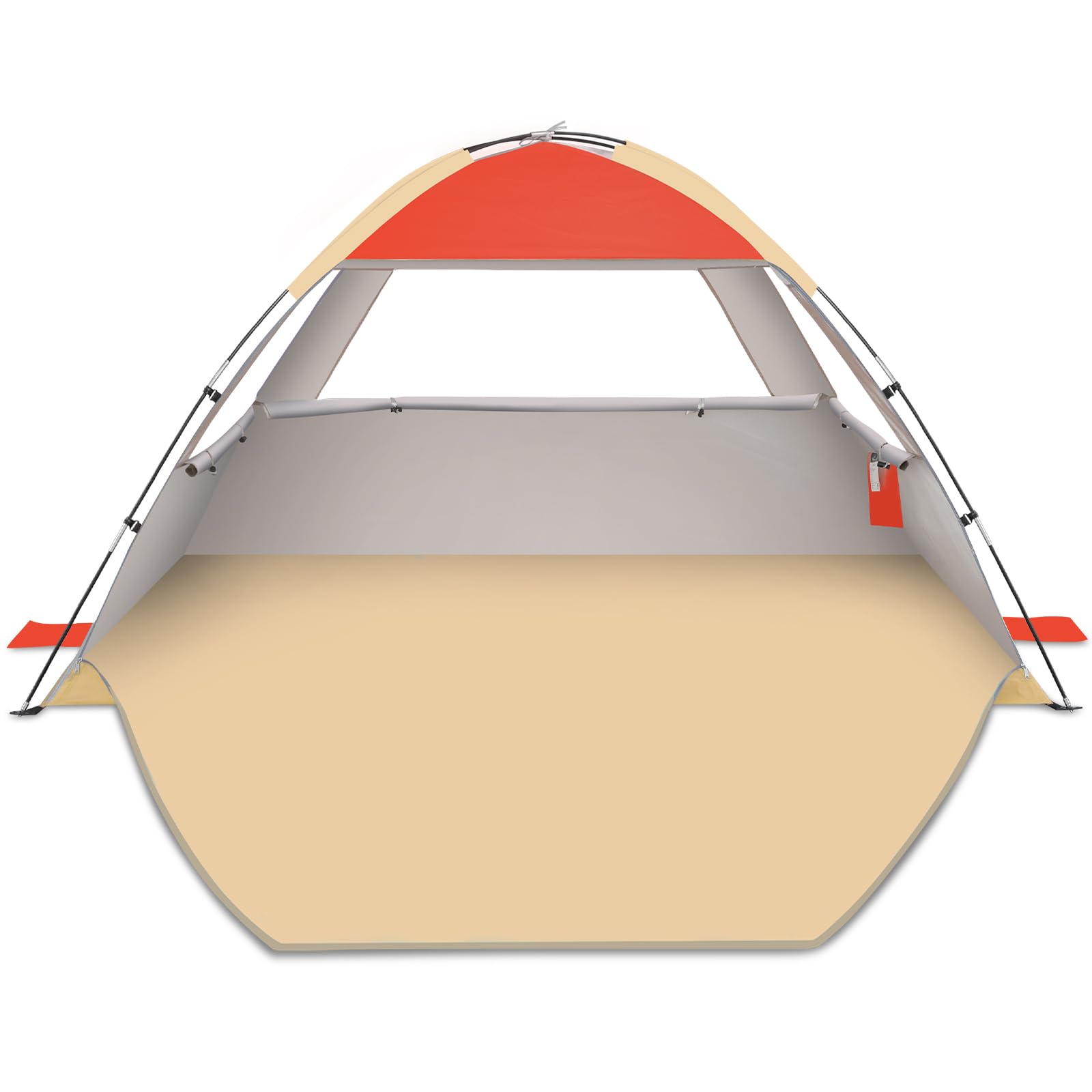 Photo 1 of Gorich Beach Tent Sun Shelter for 3/4/6/8/10 Person with UPF 50? UV Protection, Lightweight & Easy Setup Beach Shade Canopy, Portable Beach Shade Tent Beach Cabana