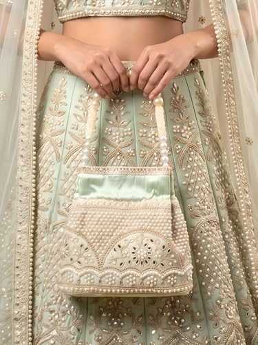 Image of Adiva Potli Handbags For Women | Potli Bags For Ladies For Wedding | Potli Bags For Women | Wedding Bags For Woman | Batwa Potlis Hand Bag | Designer Potli Bag For Ladies For Marriage