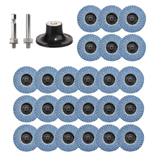 Disques à lamelles de 50 mm pour poncer les angles difficiles et restaurer le métal rouillé