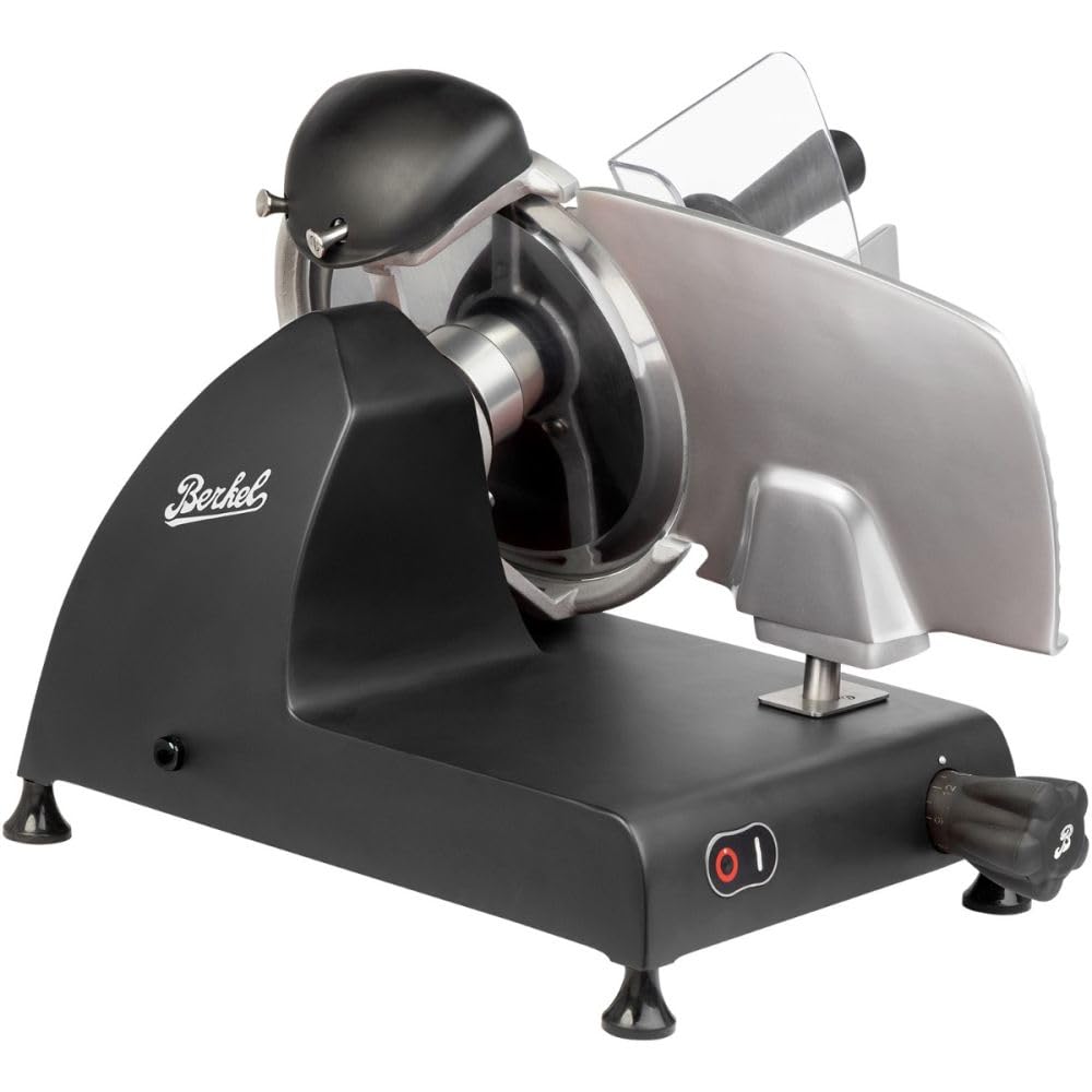 Berkel Red Line 250 - Affettatrice professionale con lama da 25 cm, taglio preciso per salsicce, prosciutto, formaggio e pane, design compatto