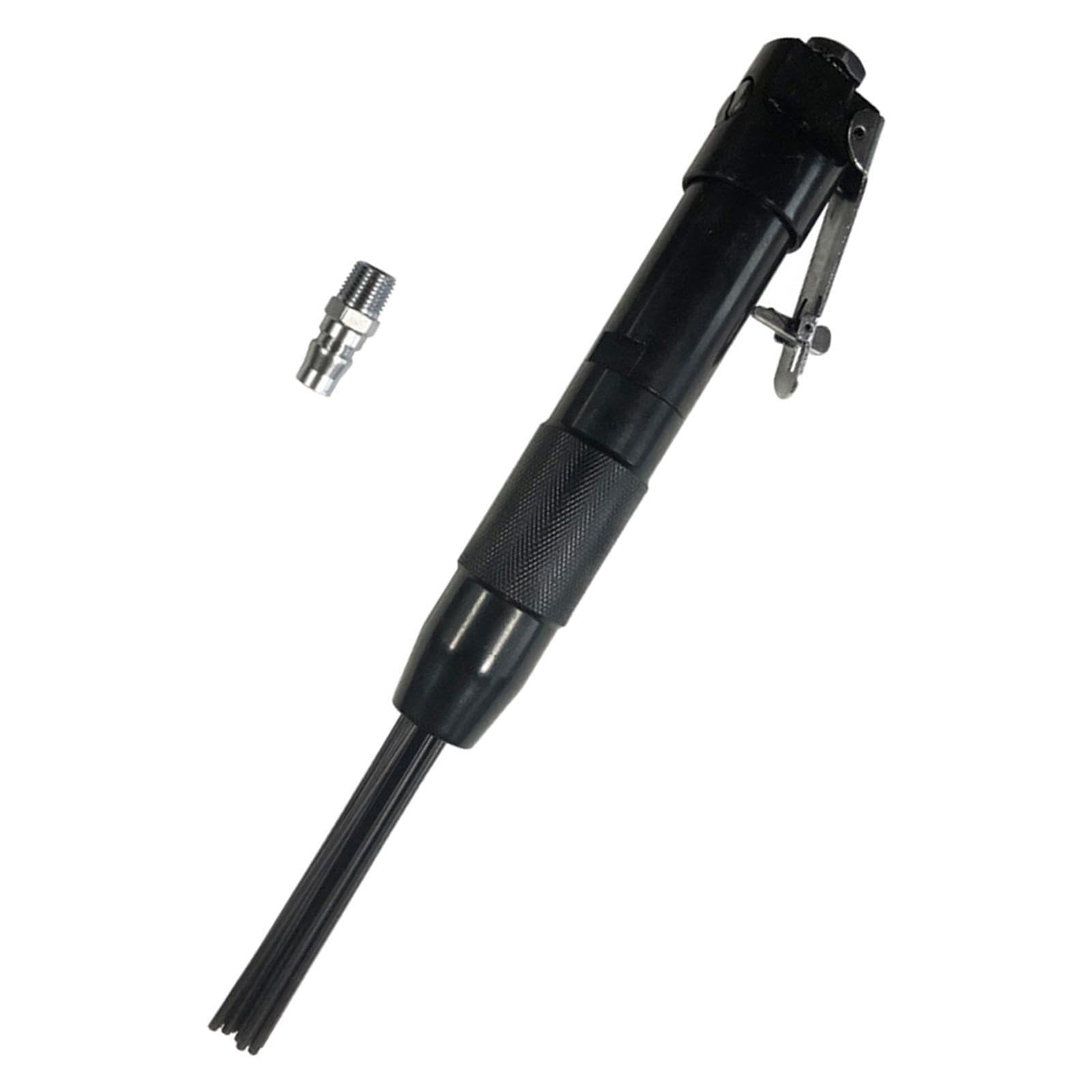 Removedor de óxido neumático de agujas rentable, 12 piezas, 4000 rpm, 90 psi, herramienta esencial para soldadores y aficionados al bricolaje, 12 piezas removedor óxido neumático agujas