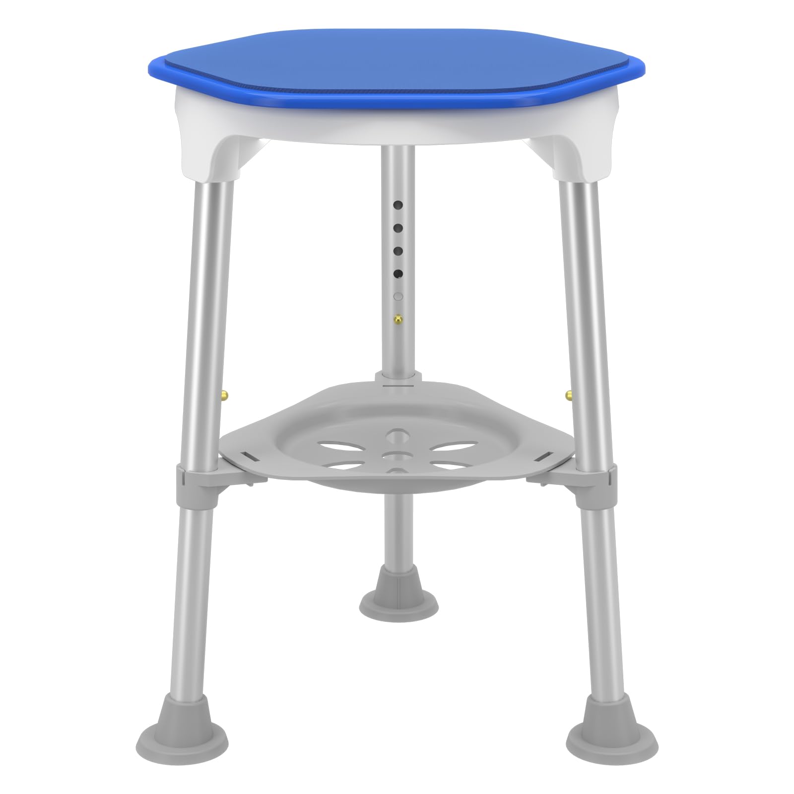 DrSuppor Silla de ducha giratoria para ducha interior, asiento giratorio de 360 grados, taburete de ducha pequeño para bañera, silla de baño para ancianos, discapacitados, adultos (300 libras)