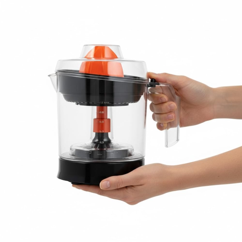 Drumstone (𝐒𝐩𝐞𝐜𝐢𝐚𝐥 𝟏𝟓 𝐘𝐞𝐚𝐫𝐬 𝐖𝐚𝐫𝐫𝐚𝐧𝐭𝐲) Citrus Press Juicer 1 Litre Capacity with Dual Size Cones, Adjustable Pulp Control Sieve, Electric Citrus Juicer for Orange & Lemon-image-8