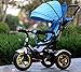 LJYDMMHH Triciclos Bebes, Smart Trike Plegable, Reposapiés Plegable-Asiento Regulable-Estructura Tubular de Metal Triciclo Evolutivo Plegable 4 en1 Trike Bicicleta para, 1-5 años, Blue