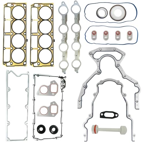 Image of Gen III 3 LS Head Gasket Kit for GM LS1 LS6 LQ4 LQ9 4.8L /5.3L /5.7L /6.0L /6.2L, for Chevy 1999-2007 for Silverado Suburban Express, for GMC Sierra Engine Valley Cover 12522033 12633904 12612350 12639249