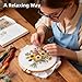 Herdiese Embroidery Kit for Beginner Adults with Flower Pattern – Complete Cross Stitch Kits for Adults Including Stamped Fabric, Hoop, Threads, Needles & Instructions – DIY Hand Sewing Craft Set