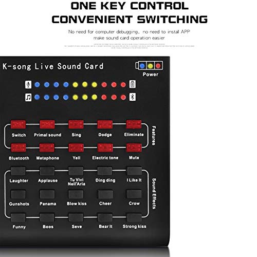 Pedkit Sound Mixer Board, R8 Voice Changer Sound Mixer Board Voor Live Geluidskaart Meerdere Geluidseffecten Audio Mixer… - Image 6