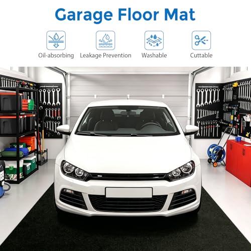 Tapis de sol de garage imperméable en feutre pour éviter les taches d'huile