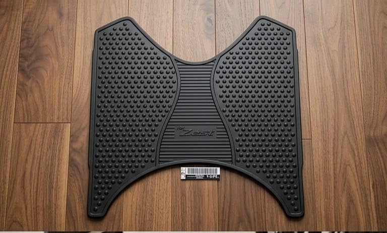 G.O.T Floor Mat for scooty zest/ zest110 Scooter, Black Rubber Foot Mat, Model