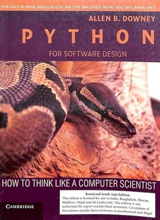 Amazon.in: Buy Python For Software Design Book Online at Low Prices in ...