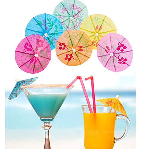 image for Yitaocity Cocktail Umbrella, 10cm Paper Cocktail Decoration Colourful 
