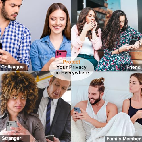 QHOHQ for iPhone 18 Pro Privacy Screen Protector, 9H+ Tempered Glass, 3+3P - image 8